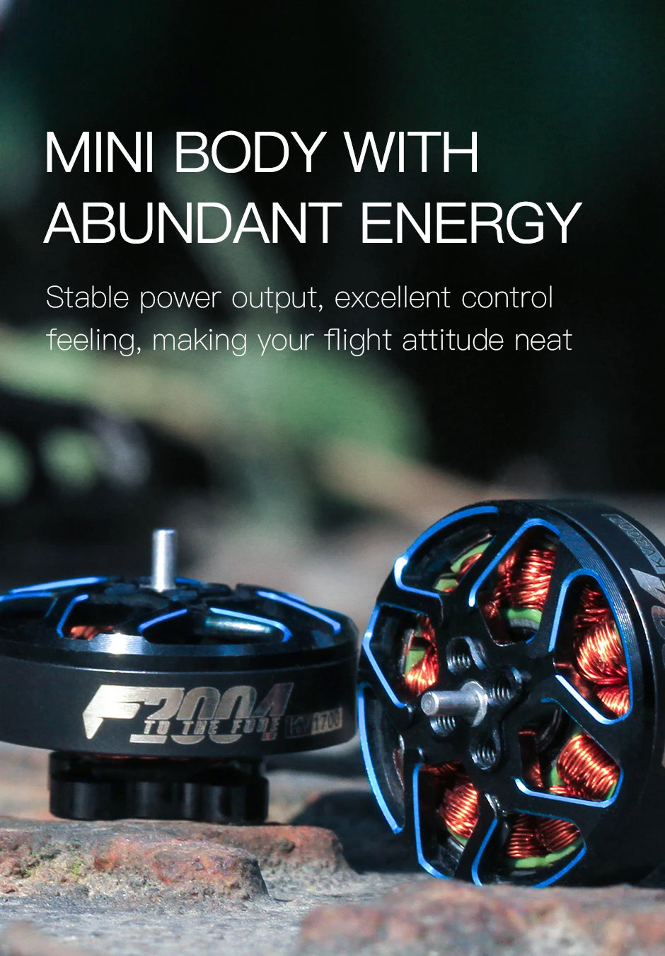 T-motor F2004 KV1700 6S KV3000 4-5S Brushless Outrunner Motor For FPV Freestyle Version Quadrotor 8 T-motor, MINI BODY WITH ABUNDANT ENERGY Stable power output, excellent control