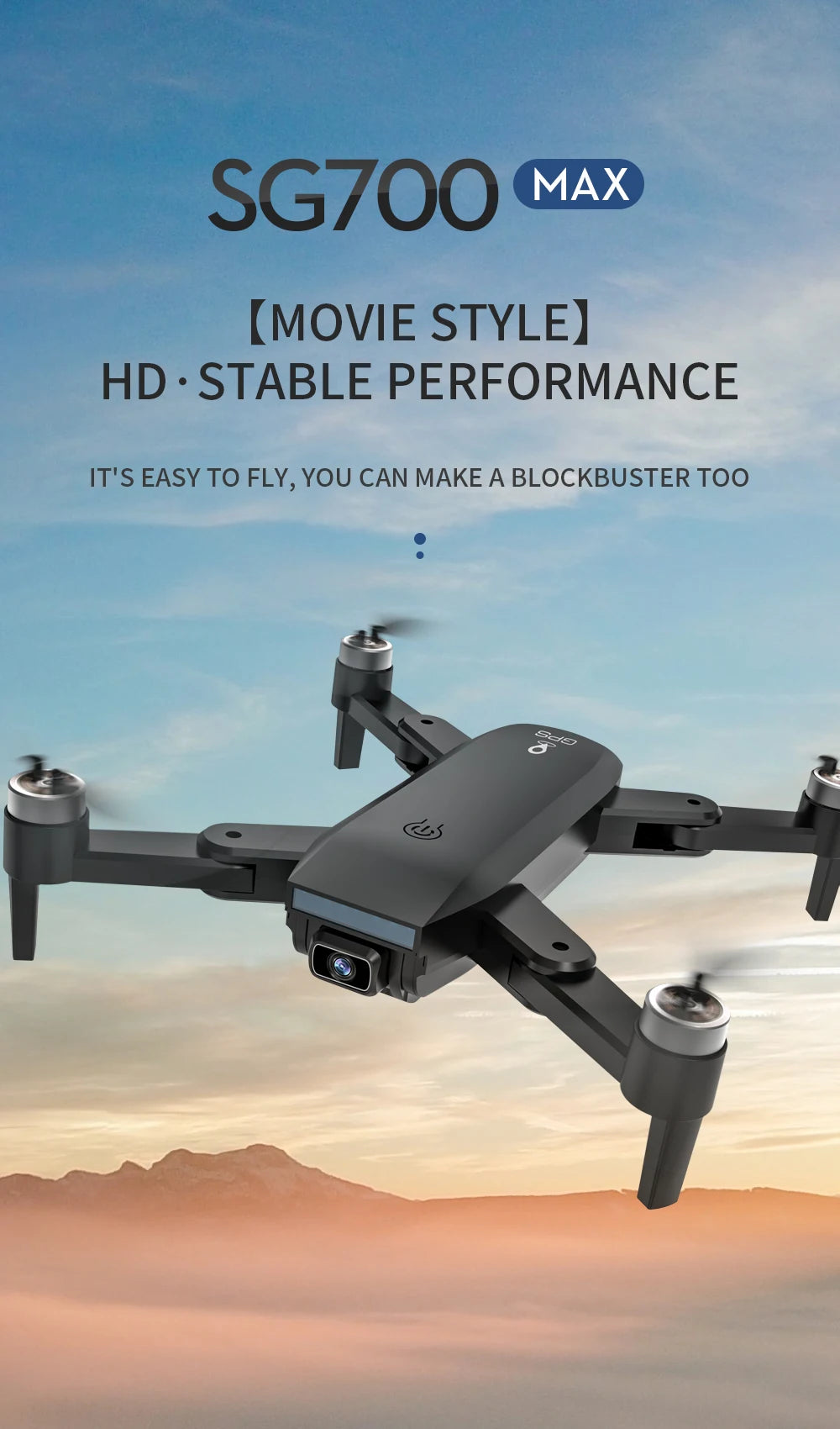 ZLRC SG700 MAX Drone 4K 5G WIFI FPV Dual Camera Optical Flow Brushle RCDrone
