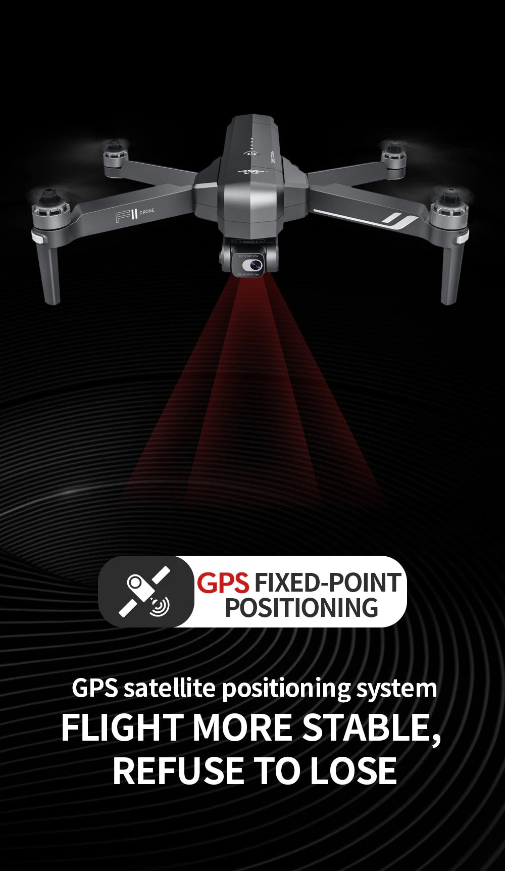 SJRC F11 / F11S  Pro Drone, GPS FIXED-POINT POSITIONING GPS satellite positioning system FLIGHT