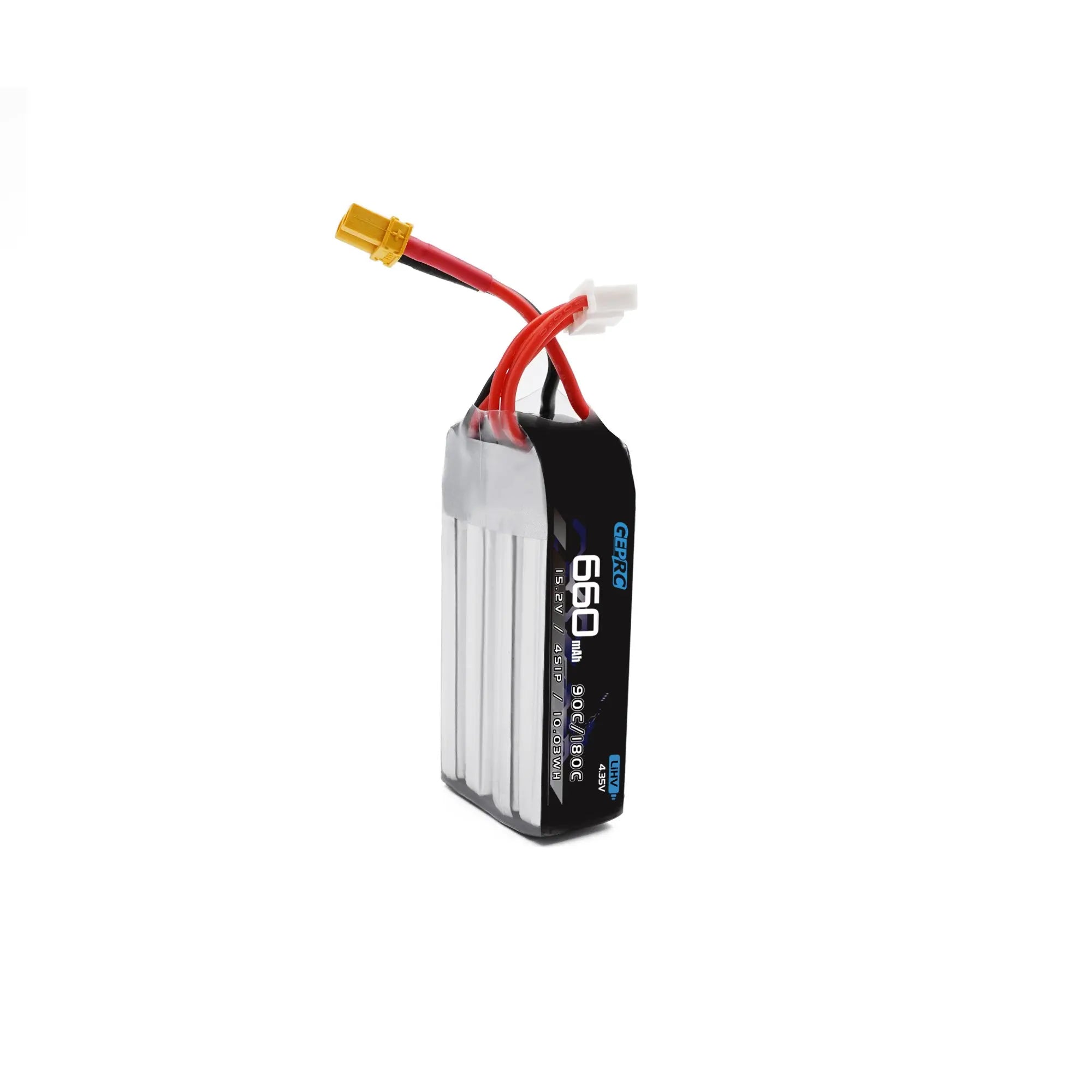 GEPRC 4S 660mAh LiPo Battery, the full charge voltage of single cell of LiPo battery is not more than 4.2V