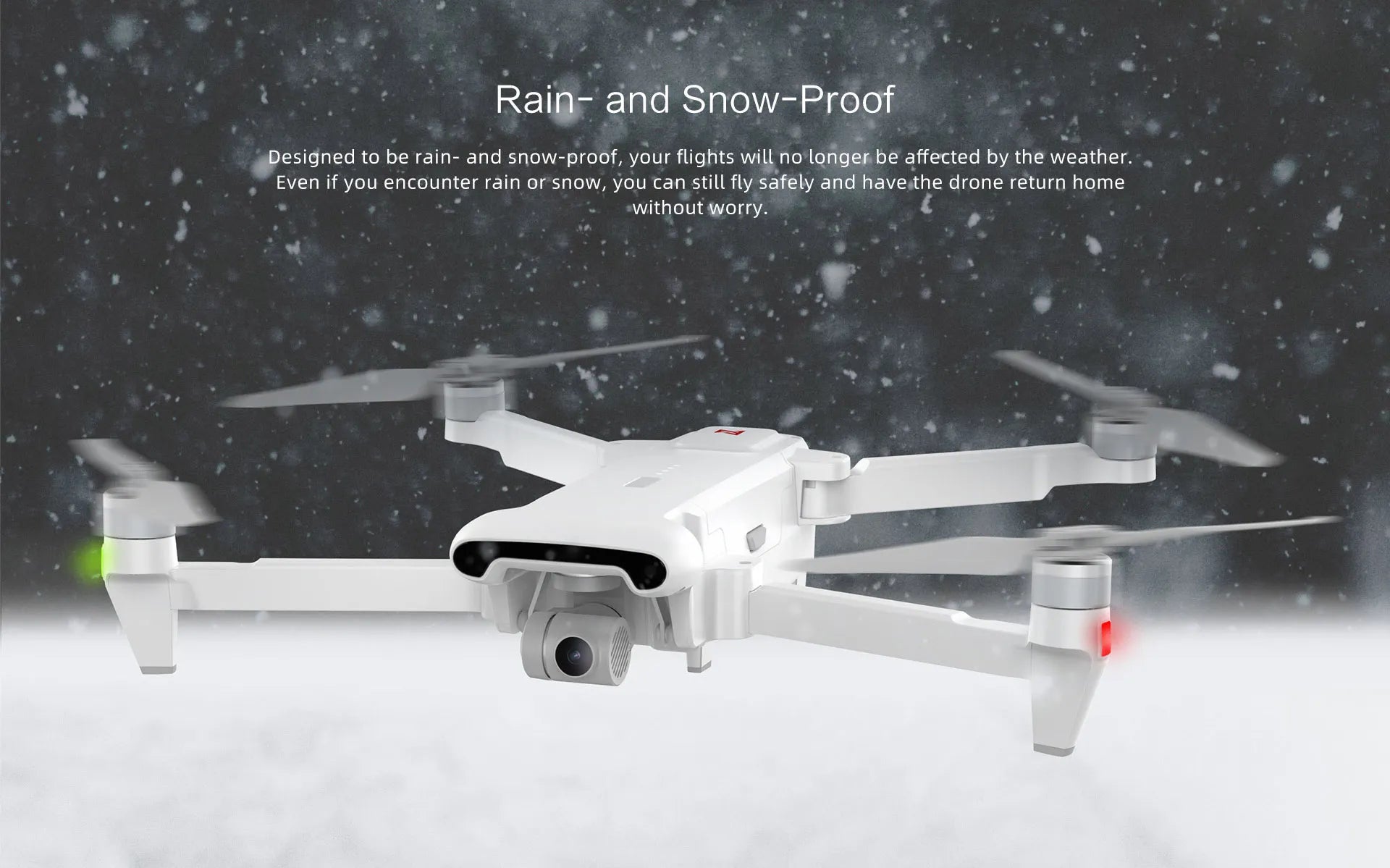 FIMI X8SE 2022 Drone, Designed to be rain- and snoW-proof, your flights will no