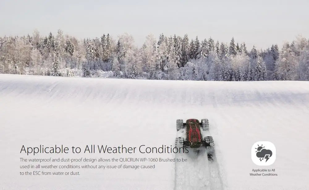the waterproof and dust-proof design allows the QUICRUN WP-1060 Brushed