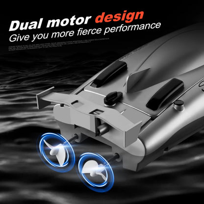 CONUSEA 805 RC Boat, Dual motor design delivers fierce performance with strong torque and speed.
