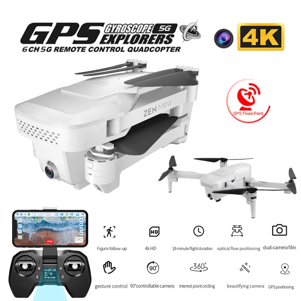 Visuo XS818 GPS Drone - 1800mAh 5G Wifi FPV 4K HD Dual Camera Optical-Flow RC Quadcopter Drones Professional Camera Drone 11 Visuo XS818 GPS Drone, 'GYROSCOPB 56 GPSo%o63 4K 6chsG