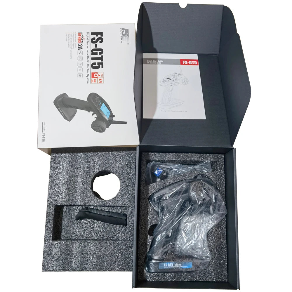FlySky FS-GT5 2.4G 6CH RC Transmitter - Remote Controller with FS-BS6 Receiver for RC Car Crawler Boat Vehicle RC Model Car Parts 14 FlySky FS-GT5 2.4G 6CH RC Transmitter, each model can set the parameters separately, but also can write the model name easy to remember.