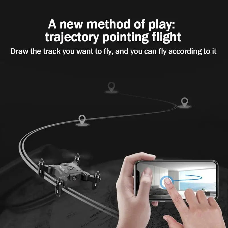 Mini Drone, a new method of play: trajectory pointing flight draw the track