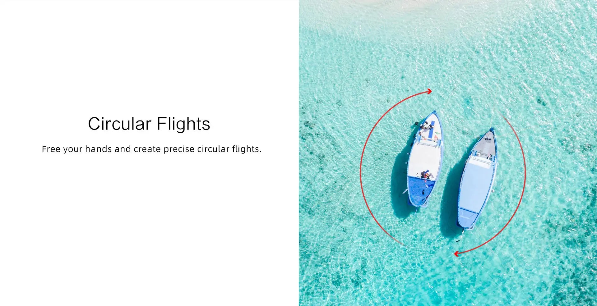 FIMI X8SE 2022 Drone, Circular Flights Free your hands and create precise circular flights