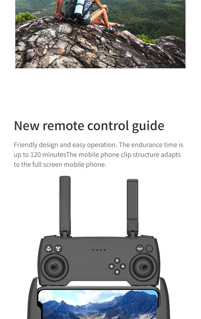 S1max drone, the endurance time is up to 120 minutesthe mobile phone clip structure adapt