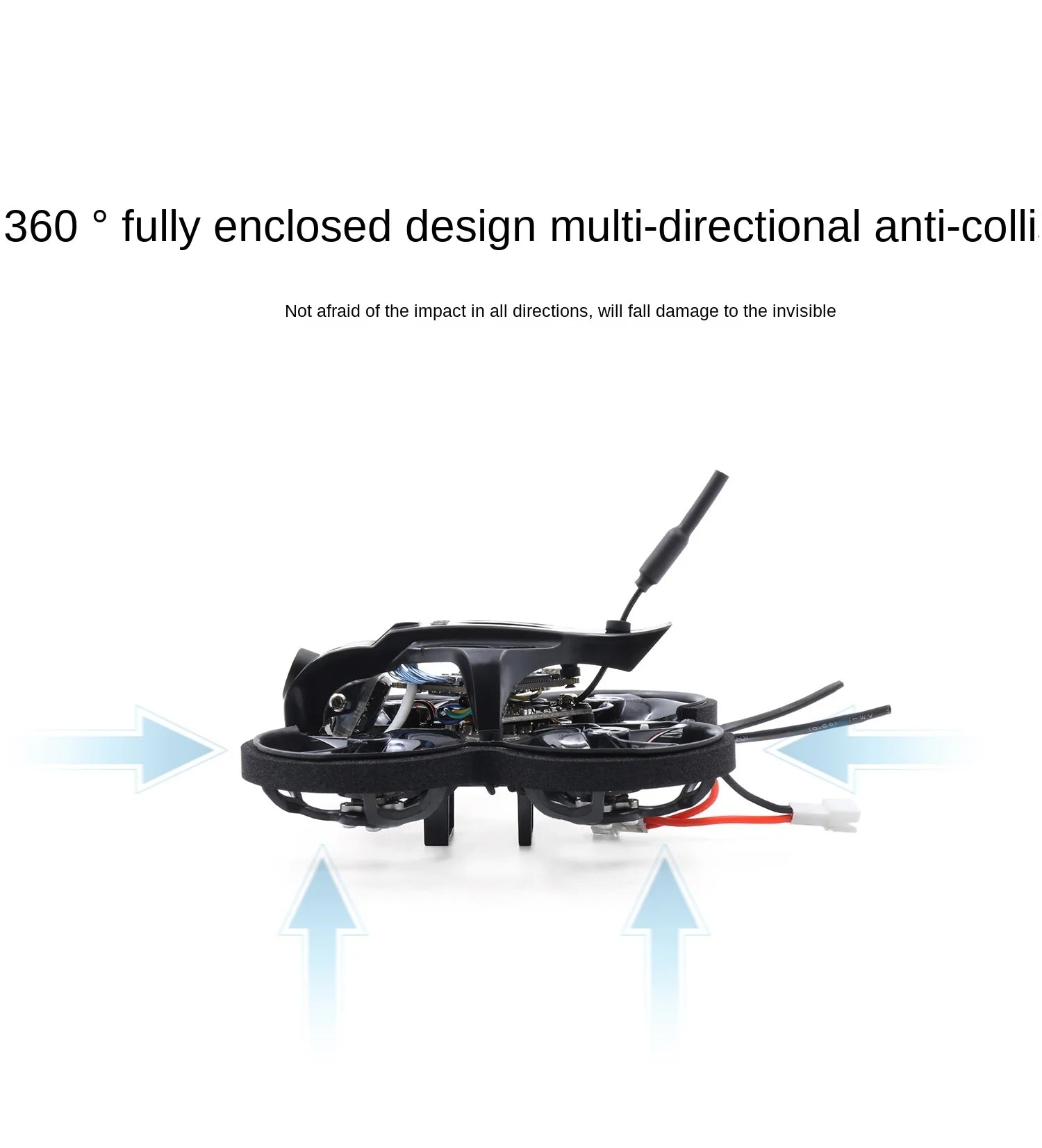 GEPRC TinyGO 4K FPV, 360 fully enclosed design multi-directional anti-colli Not afraid of the impact in all directions