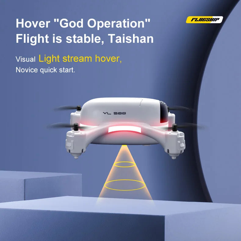 S88 Drone - 4K HD Dual Camera With FPV Optical Flow Positioning RC Helicopter Quadcopter 22 S88 Drone, flheship hover "god operation" flight is stable