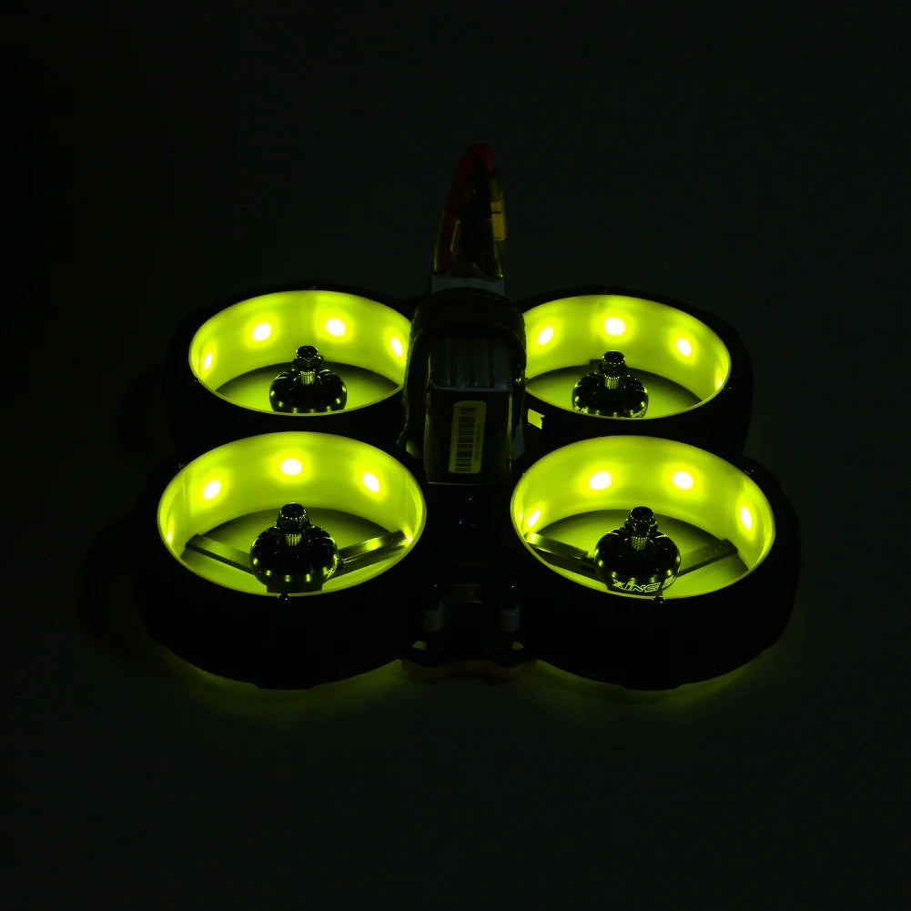 4pcs iFlight Programmable RGB 9 LED lights, RGB color can be adjusted through the flight controller, Raspberry Pi, Arduino, etc., and