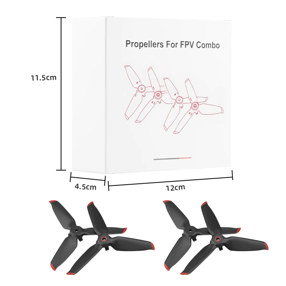 4pcs Drone Propeller, Propellers For FPV Combo 11cm 4.Scm 12cm