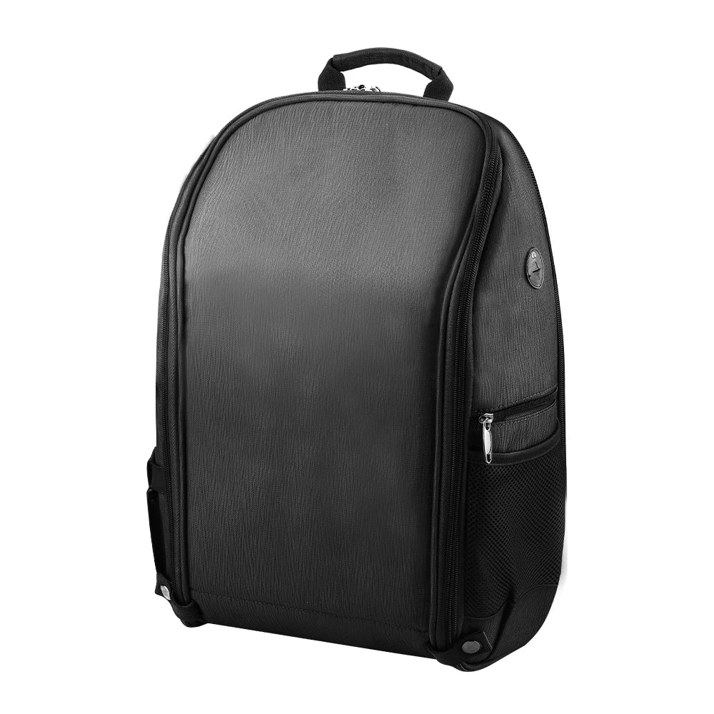 Backpack for DJI FPV Combo/Avata, a thin notebook or other thin objects are on the back of the backpack .