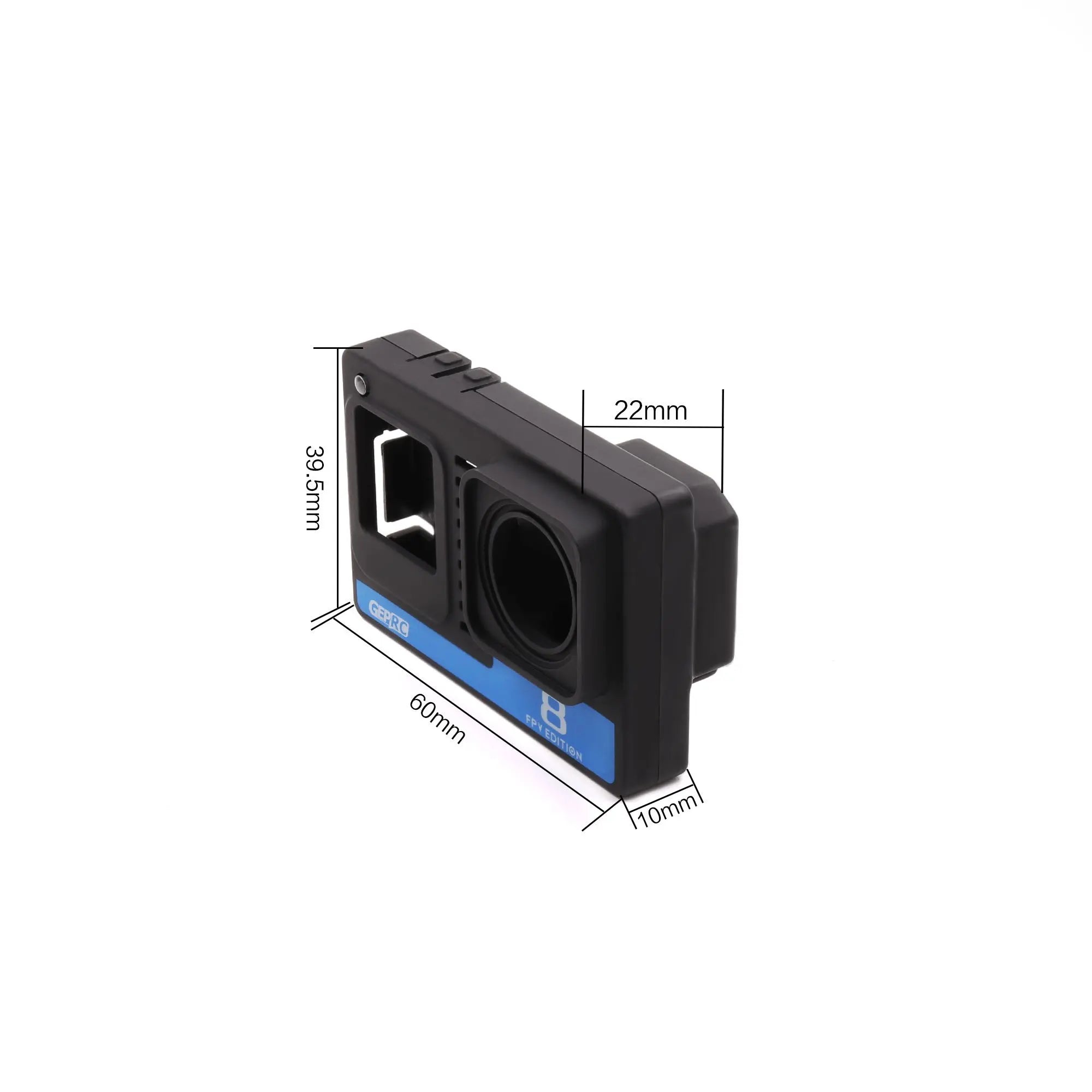 GEPRC Naked GoPro Hero 8 Case, the case is made of ABS material with light weight and high strength . the surface is