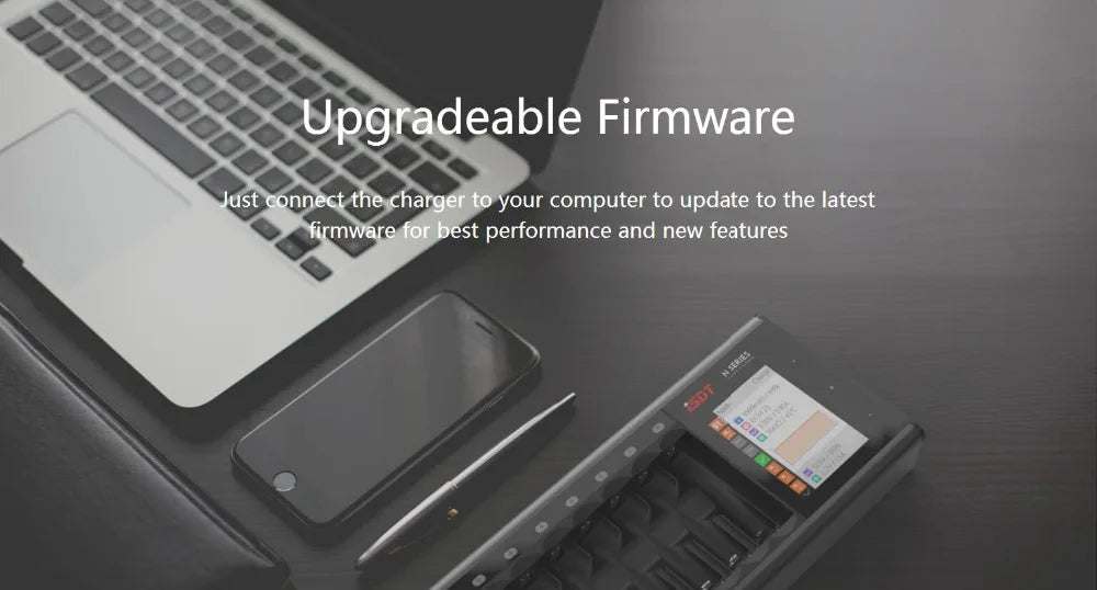 ISDT N8 Charger, Upgradeable Firmware Just connect the charger to your computer to update to the latest firmware for best