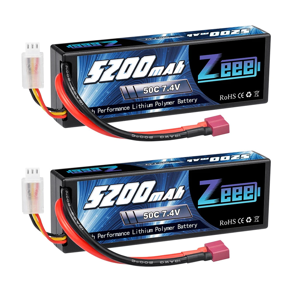 1/2units Zeee 5200mAh 7.4V 50C Lipo Batteries, 8 Fzdbam BBB 50C (6 X Polymer Battery Performance s