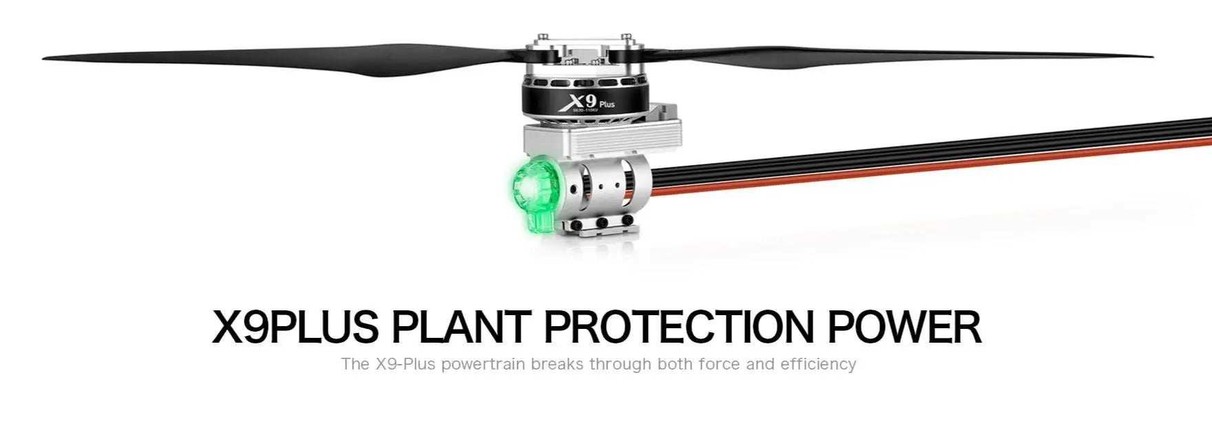 Hobbywing X9 plus Power system - 9260 motor, Hobbywing X9 plus Power system, X9 Pus XIPLUS PLANT PROTECTION POWER The