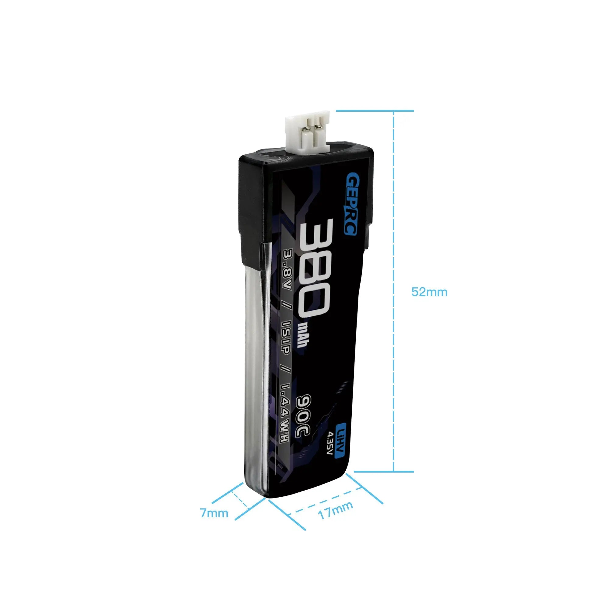GEPRC 1S 380mAh 90C Battery, Check carefully whether the battery and connector are normal