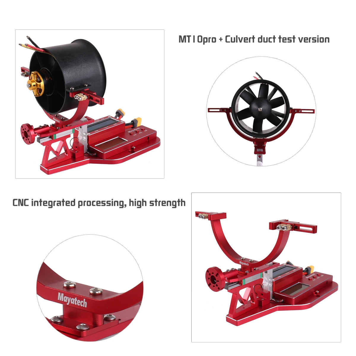 Mayatech MT10PRO 10KG Motor Thrust Tester, Motor Thrust Tester for RC Drones: CNC-designed with High-Strength Construction for precise testing.