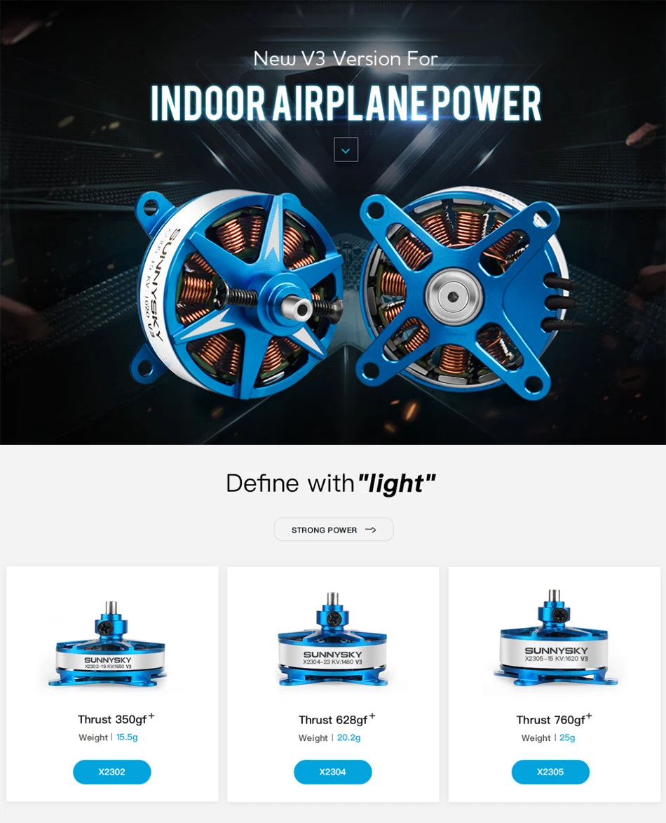 1/2/4PCS Sunnysky F3P Indoor Power - X2302 X2304 X2305 V3 1400KV 1480KV 1500KV 1620KV 1650KV 1800KV 1850KV Motor for RC UAV models 7 1/2/4PCS Sunnysky F3P Indoor Power, STRONG POWER SUNNYSKY Vota 2JiA0M