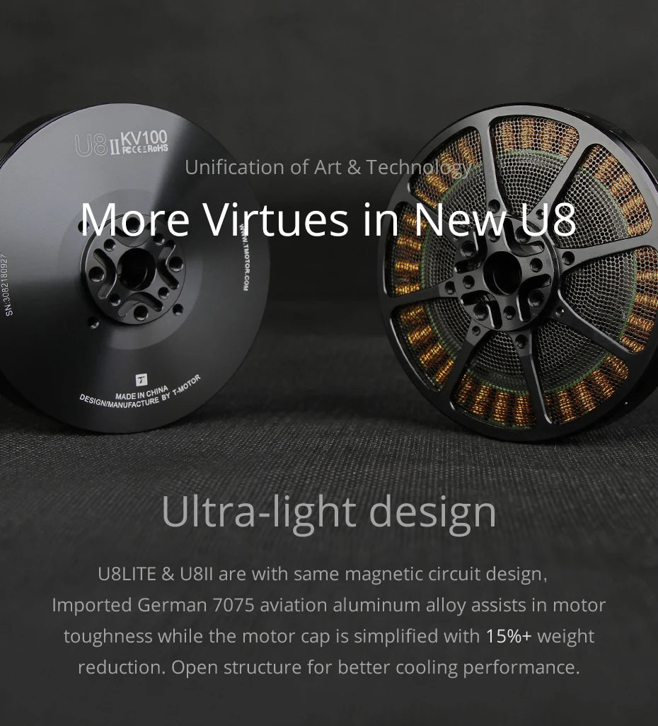 T-motor, U8ukvagg fece_RoHs Unification of Art