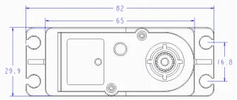 Running degree: 180°3°(when 5002500usec)