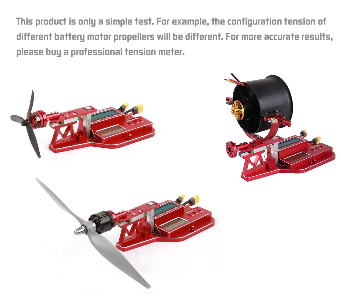 Mayatech MT10PRO 10KG Motor Thrust Tester, Thrust tester for RC drone propellers, compares performance with different batteries and motors.