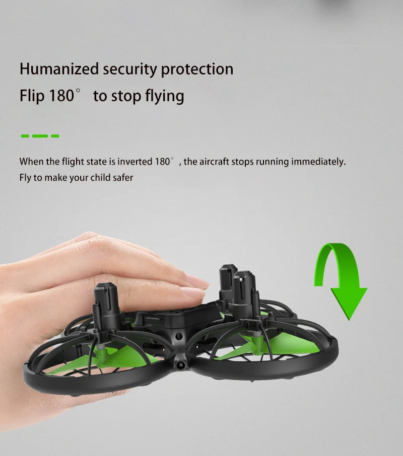 humanized security protection flip 180 to stop flying when the flight state is
