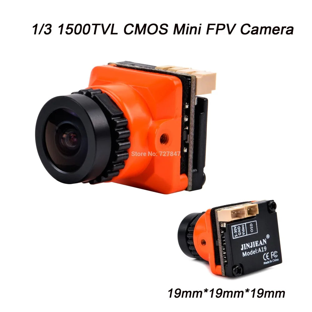 NEW 1/3 CMOS 1500TVL B19 Mini FPV Camera - 2.1mm Lens Power 5V-30V PAL / NTSC With OSD Internal Adjustable For RC FPV Racing Drone 12 NEW 1/3 CMOS 1500TVL B19 Mini FPV Camera, 1/3 1S00TVL CMOS Mini FPV Camera Store No: 7278