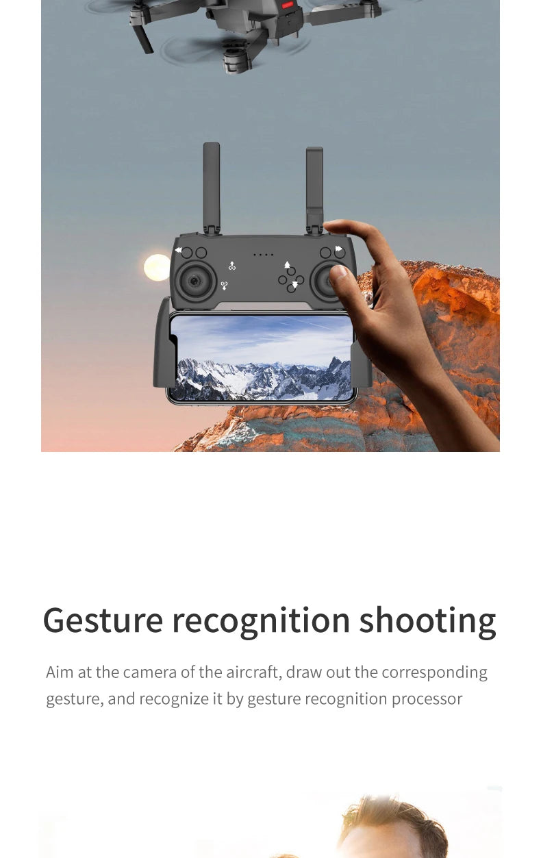 S1max drone, a gesture recognition processor recognizes the corresponding gesture . the