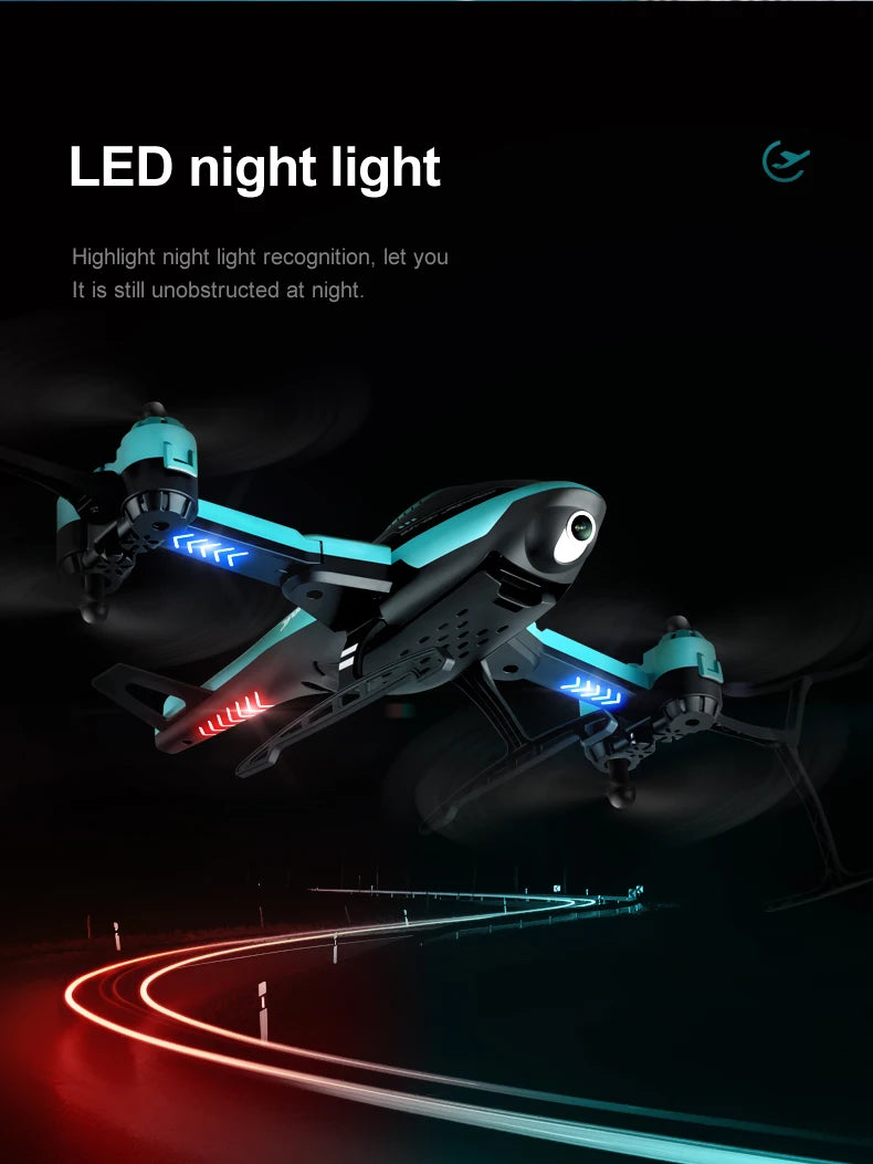 4DRC V10 Mini Drone, LED night light Let you It is still unobstructed at night.