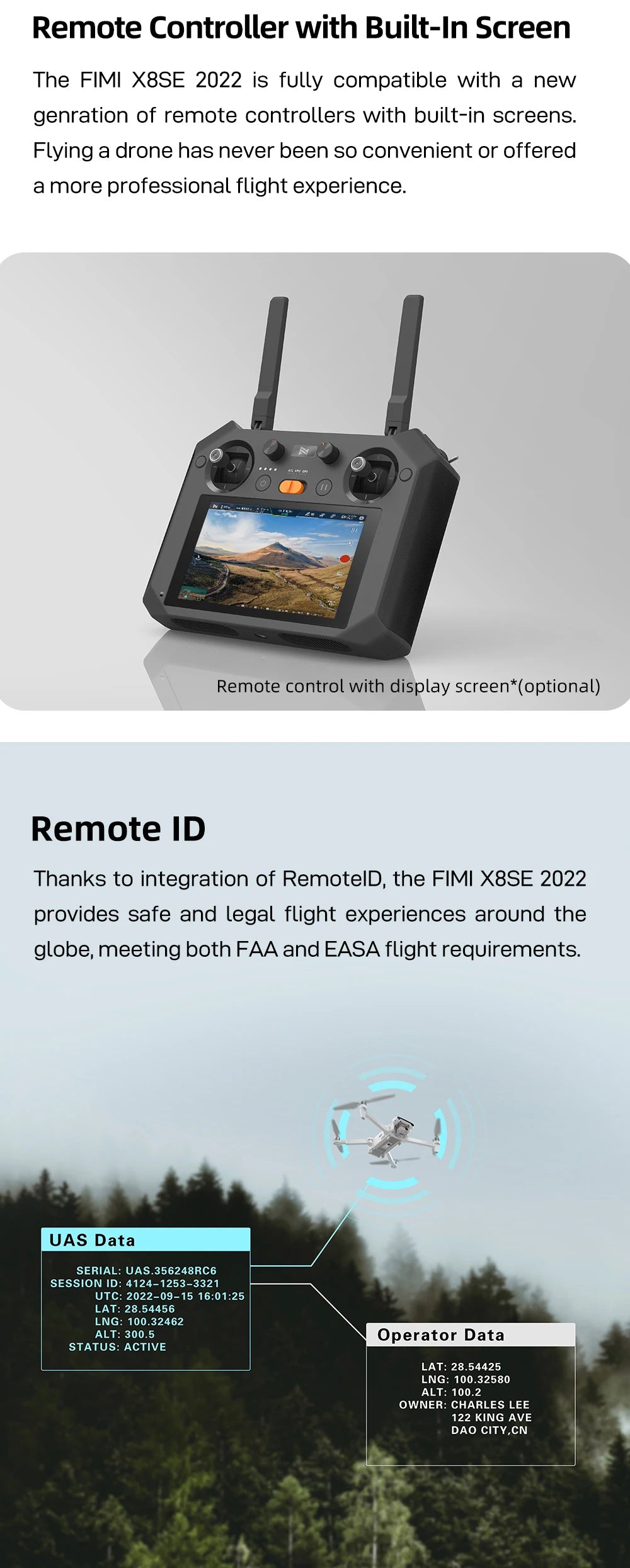 FIMI X8se 2022 V2 4K HD Camera Drone, FIMI X8SE 2022 is fully compatible with a new genration
