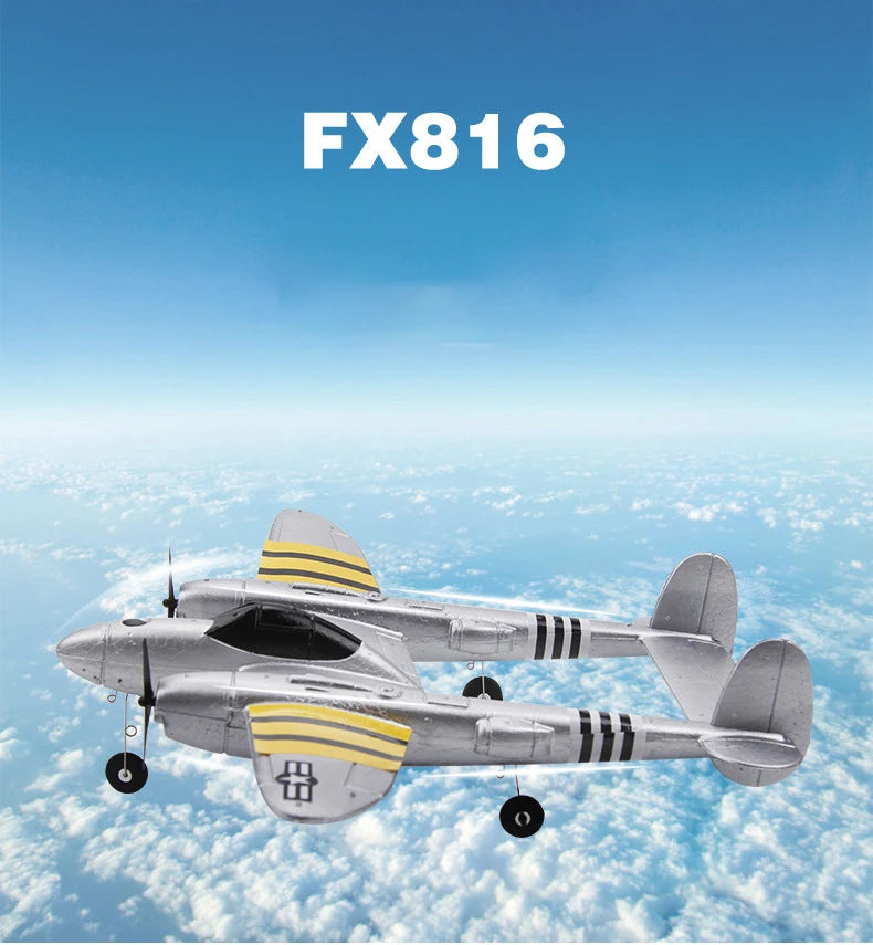 FX-816 P38 RC Airplane - 2.4GHz 4CH 