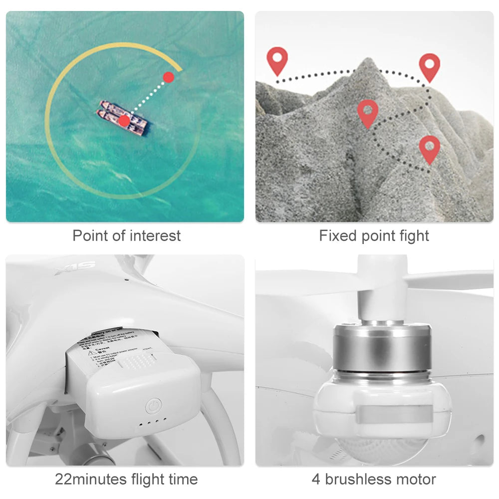 Wltoys XK X1S Drone, Point of interest Fixed point fight 22minutes flight time 4 brushless