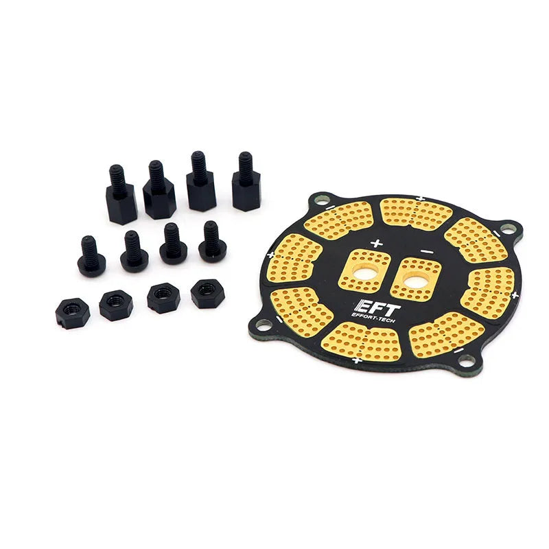 EFT Power Distribution Board, See below for mounting holes Screw aperture: M