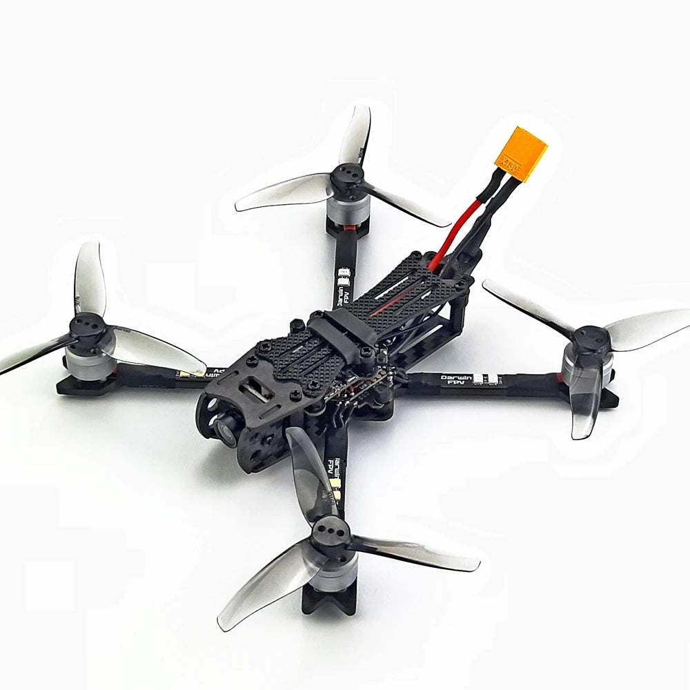 Darwin FPV Baby Ape/Pro 142mm 3 inch 2-3S FPV Racing RC Drone PNP Quadcopter F4 FC 15A AIO ESC 1104 Motor 5.8G VTX 700TVL Camera 18 1x Baby Ape/Pro 142mm 3" FPV Drone Color:
