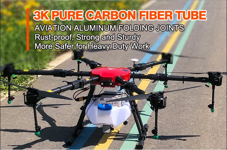 TYI 3W TYI6-16C 16L Agriculture Drone, SKPURBCArBonfBETUBE AVIATION ALUMINUM