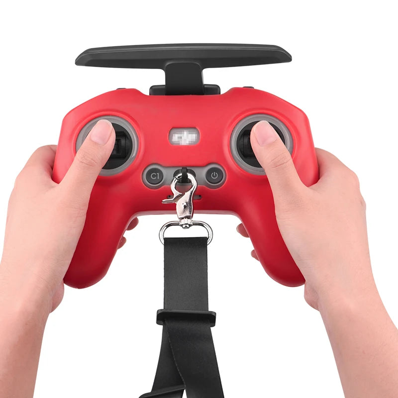 Silicone Cover for DJI FPV Combo/Avata - Remote Controller Protetcive Case Skin Anti-Lost Lanyard for DJI FPV RC Accessories 19 Silicone Cover for DJI FPV Combo/Avata, High-quality safety lanyard, comfortable to wear, firm and durable, and safer to
