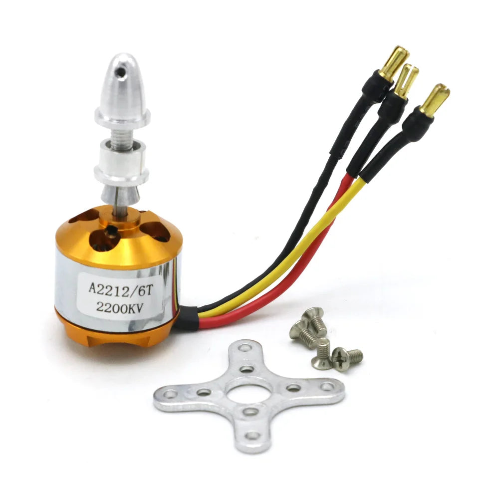 A2212 2212 2200KV 1400KV 1000KV Brushless Motor 30A 40A / 40A BLheli ESC SG90 9G Micro Servo for RC Fixed Wing Plane Helicopter 33 efficiency current: 4-10A (>75%) Current capacity: 12A/60s No