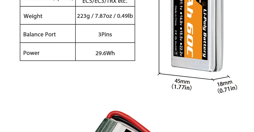 2PCS Youme 7.4V 2S Lipo Battery, we use PostNL for most countries, the delivery time is about 35-45 days .