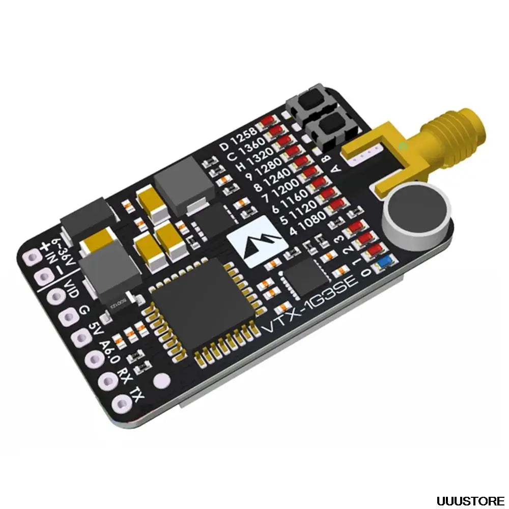 Matek System VTX. Frequency LED blinks Press the button-B to select the frequency (only 1258