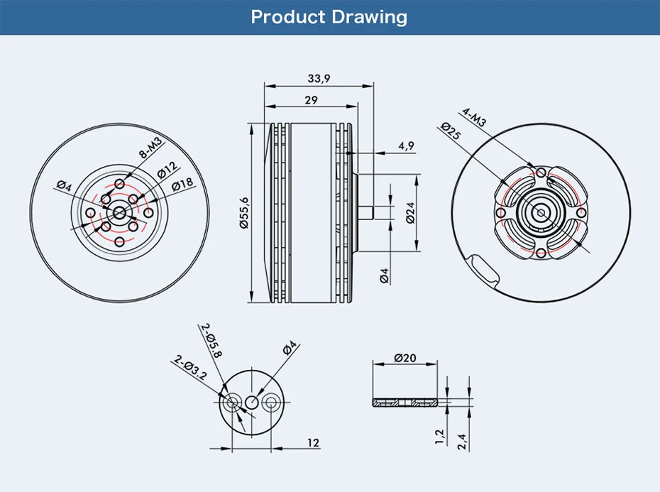T-Motor MN501-S KV240 5.3KG Thrust Brushless Electrical Motor Navigator Series For Multicopter Aircraft RC Rotor Drones 12 T-Motor, T-MOTOR MN501-S KV240 SPECIFICATIONS Use