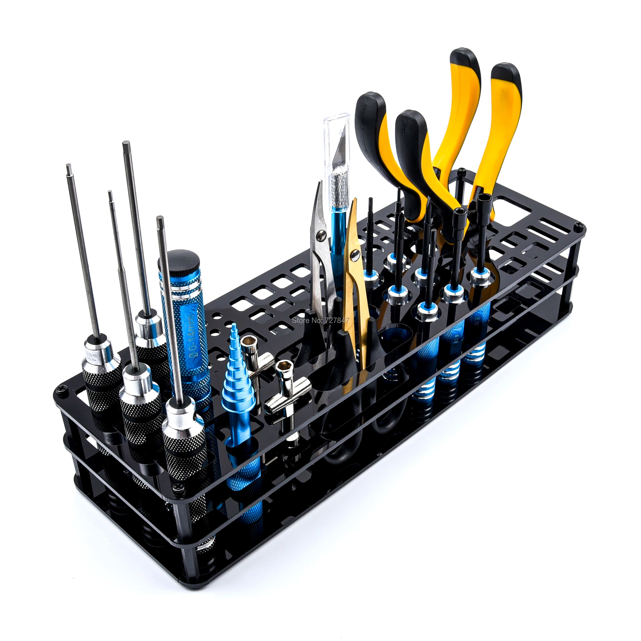 63 Hole Screwdriver Storage Rack Holder, ONLY the Screwdriver Organizers, no included the screwdriver and pliers