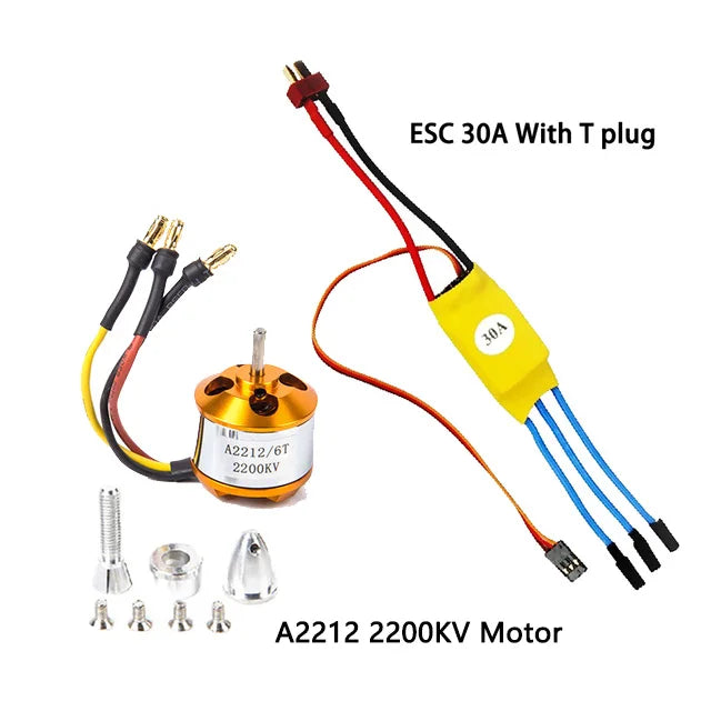 XXD A2212 2200KV 2212 Brushless Motor HW 30A ESC & 6035 Propeller SG90 9G Micro Servo for RC Fixed Wing Plane Helicopter 24 XXD A2212 2200KV 2212 Brushless Motor SPECIF