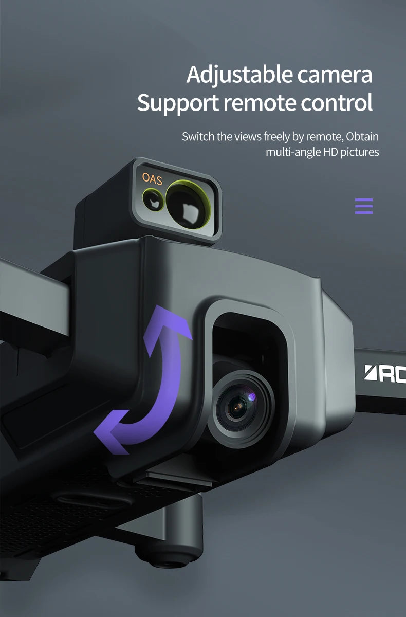 JJRC X23 drone, adjustable camera support remote control switch the views freely by remote; obtain multi