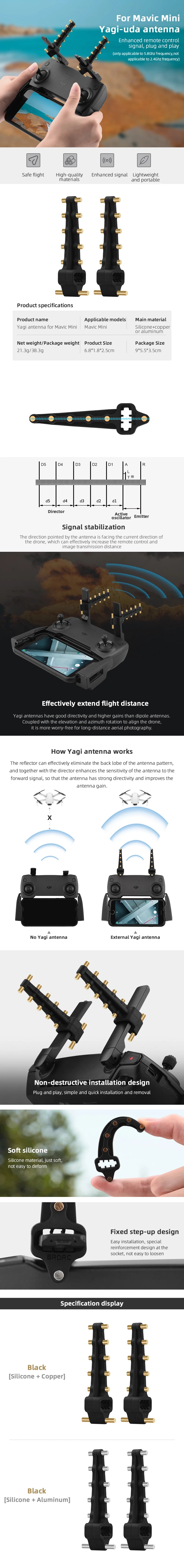 Yagi Antenna, Yagi antennas have good directivity and higher gains than dipole antennas .