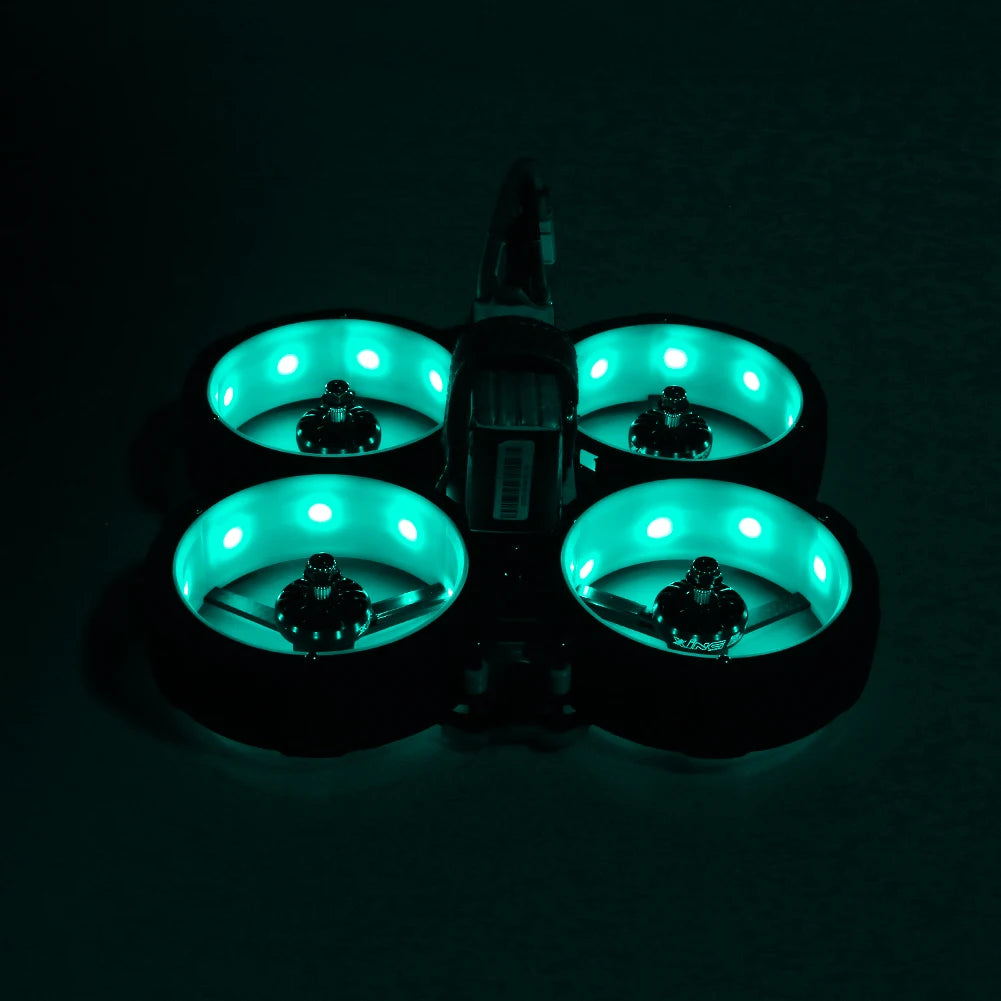 4pcs iFlight Programmable RGB 9 LED lights, RGB color can be adjusted through the flight controller, Raspberry Pi, Arduino, etc., and