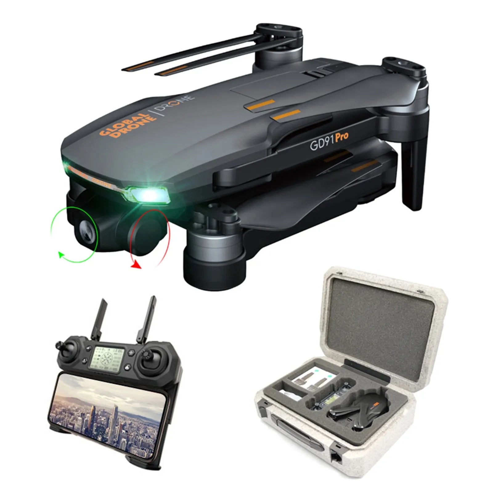 GD91 PRO Drone, indoor air pressure fixed / optical flow positioning / outdoor dual-mode GPS fixed point 