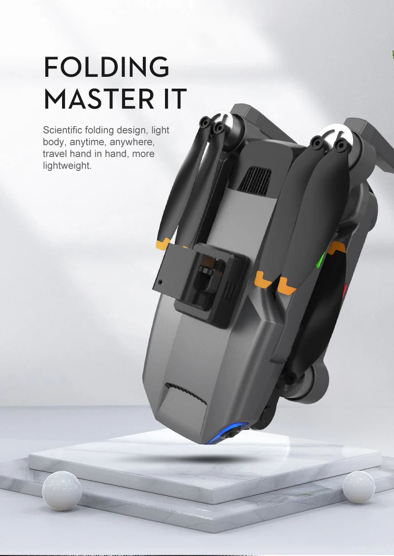 AE3 Pro Max Drone, FOLDING MASTER IT Scientific folding design, light body, anytime, anywhere, travel hand