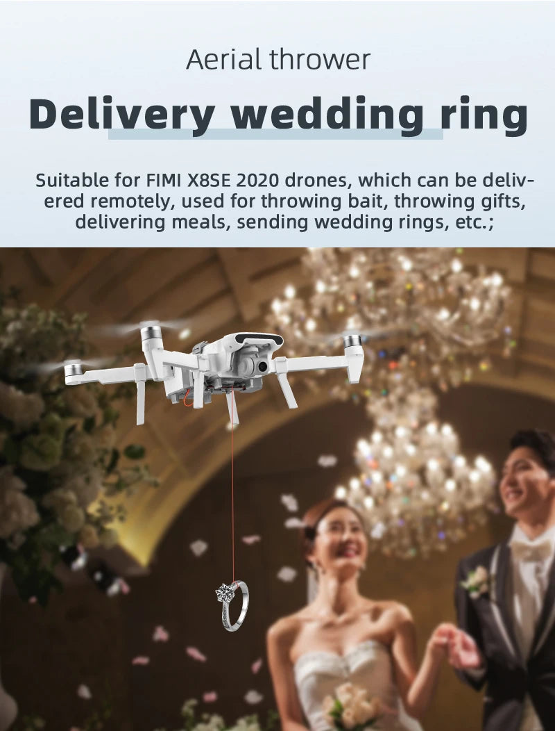 Drone Airdrop, Aerial thrower Delivery wedding ring Suitable for FIMI X8SE
